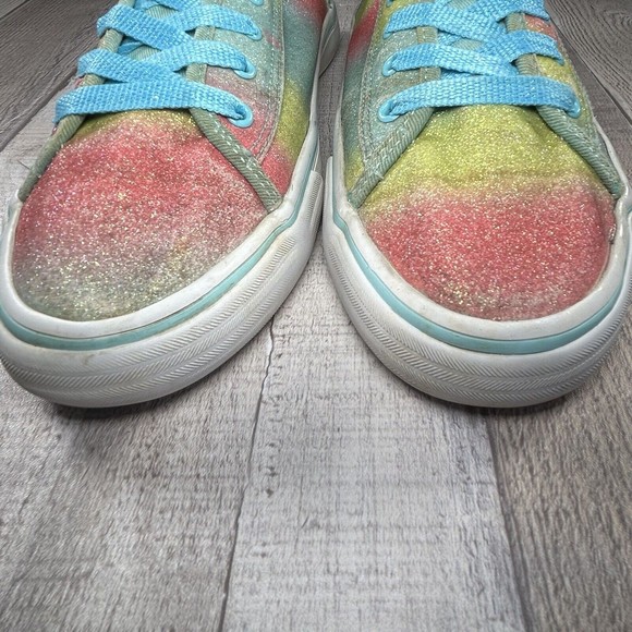 Keds Double Up Glitter Rainbow Girls Sneakers Multicolor Size 5 M KY55181 - Picture 13 of 16